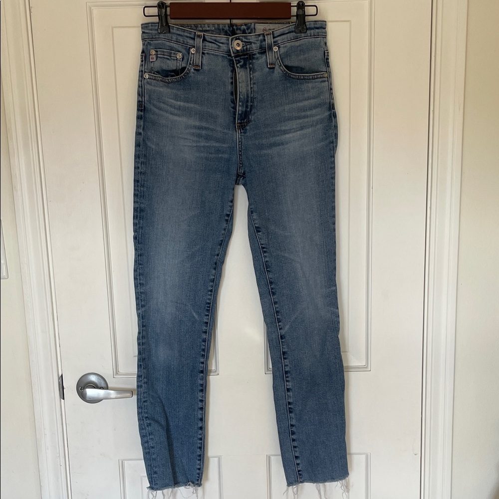 Ag Adriano Goldschmied Medium Blue Ankle Jeans